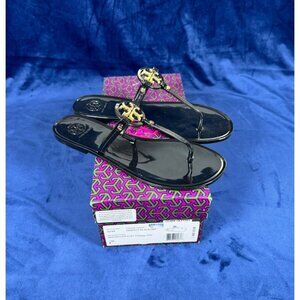 Tory Burch Mini Miller Flat Thong-TPU in Perfect Black Women's 11 0804